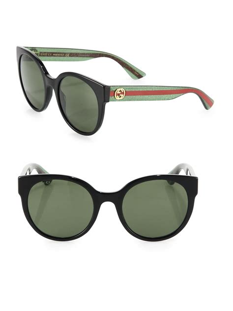 gucci circle glasses men's|gucci 54mm round sunglasses.